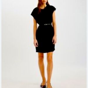 H&M  Cap Sleeves Black Dress